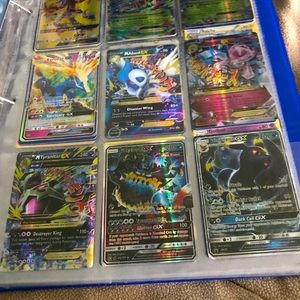 Pokémon cards lucario huge card and a other cards